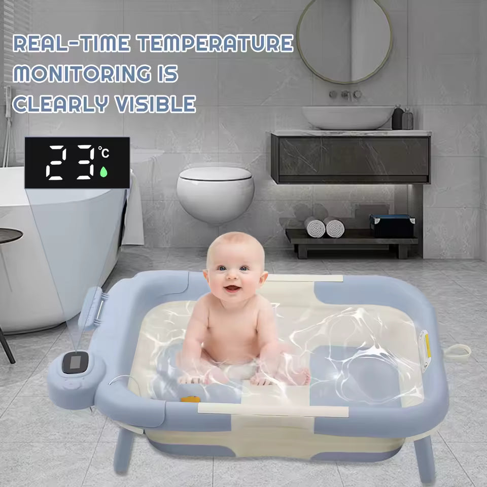 Baignoire bébé | Pliable avec capteur de température