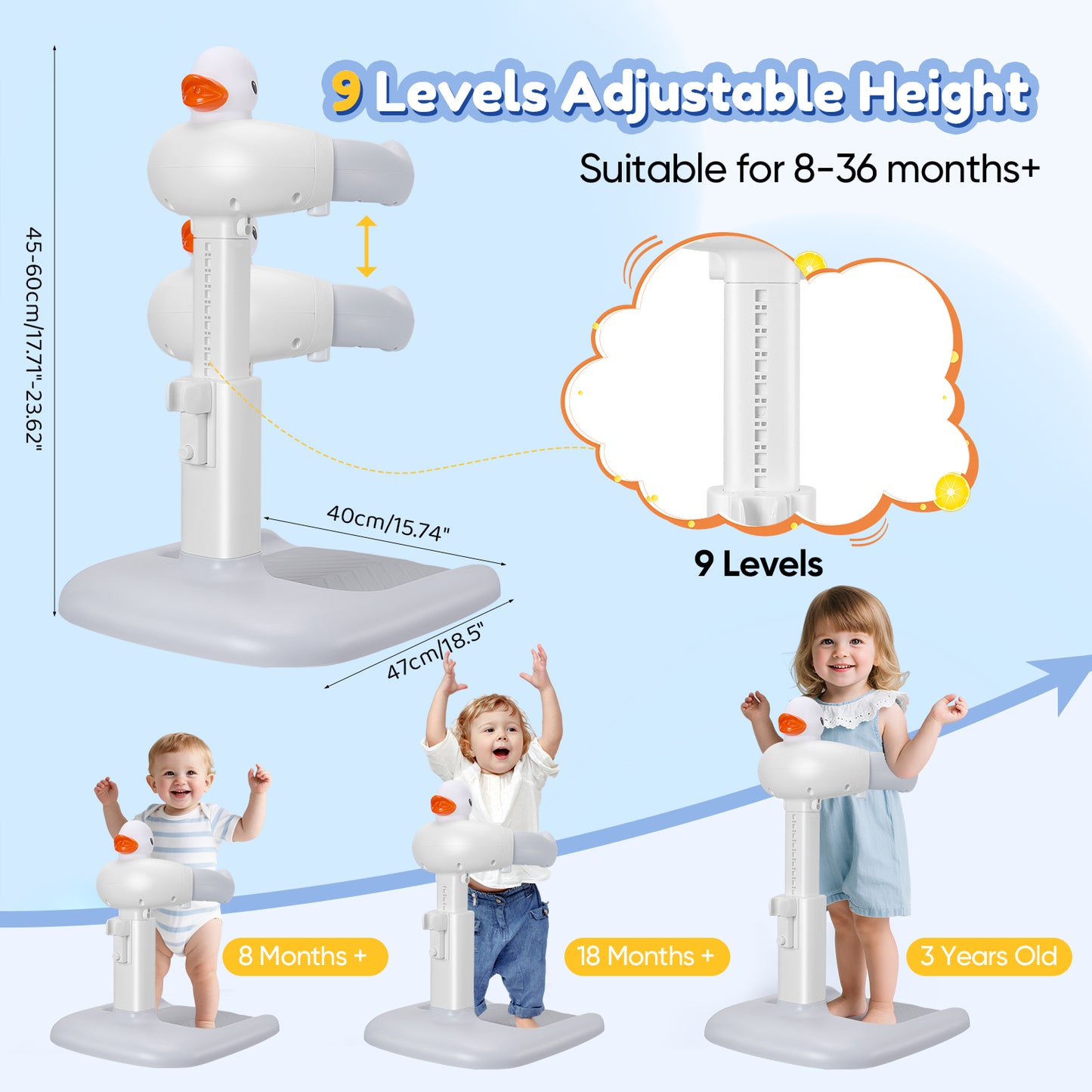 Support bain bébé | Sécuri-Baby ajustable