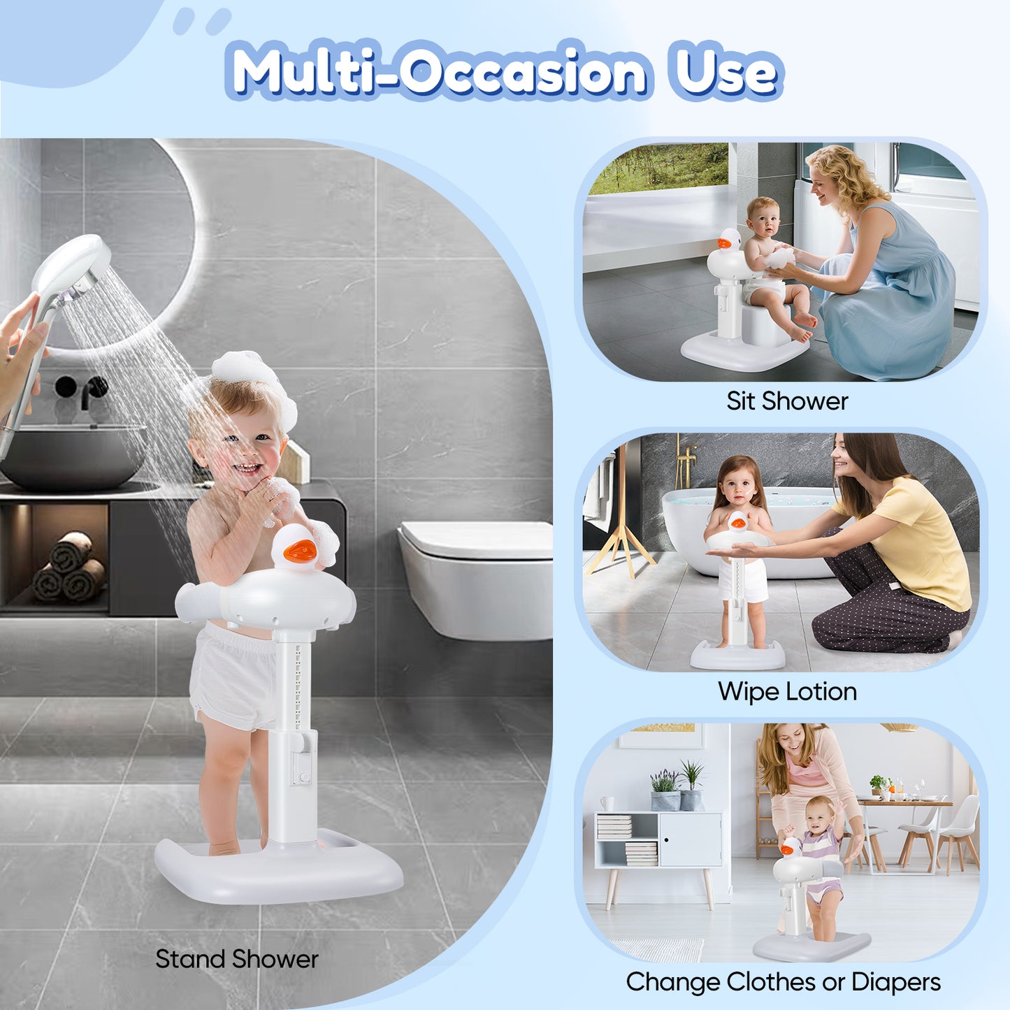 Support bain bébé | Sécuri-Baby ajustable