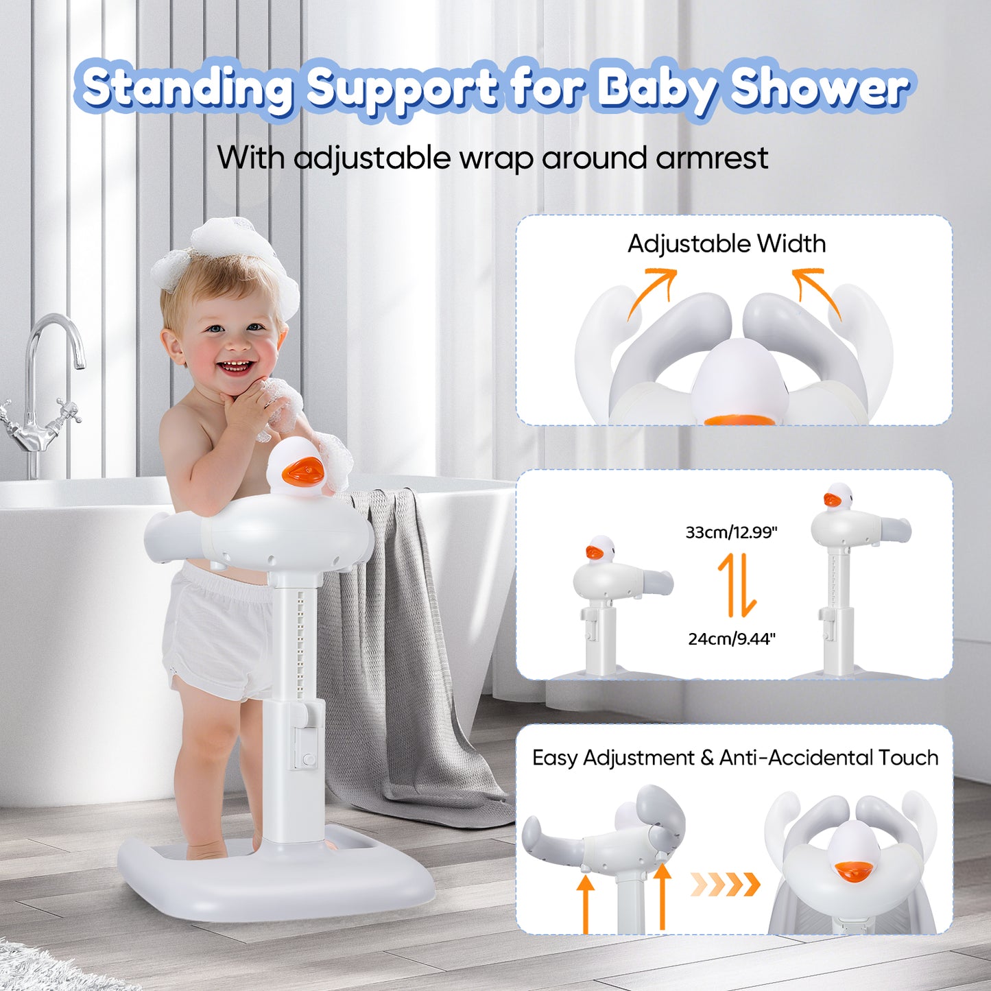 Support bain bébé | Sécuri-Baby ajustable