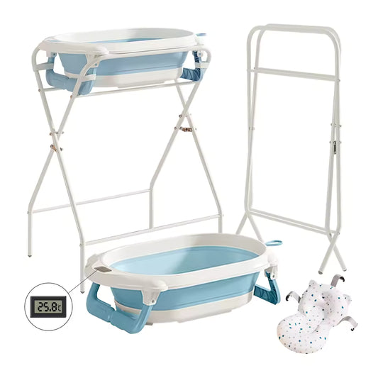 Baignoire bébé sur pied bleu oasis bebe
