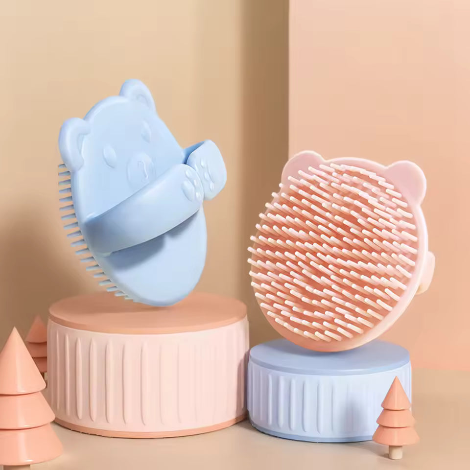 Brosse bain bebe | Oreilles d'Ours Anti-Croûtes