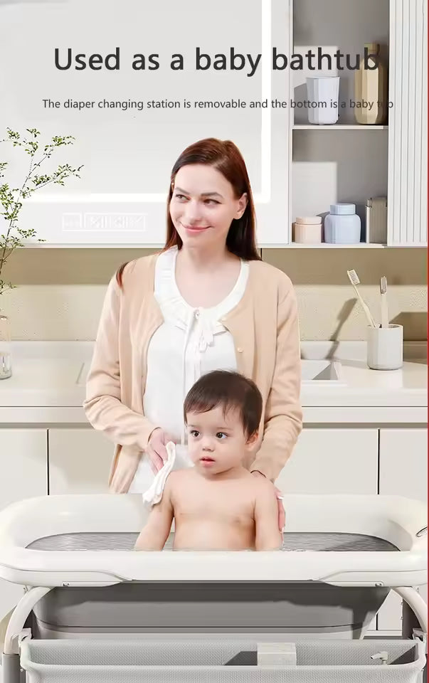 Table à langer avec baignoire | Comfort Ergonomique