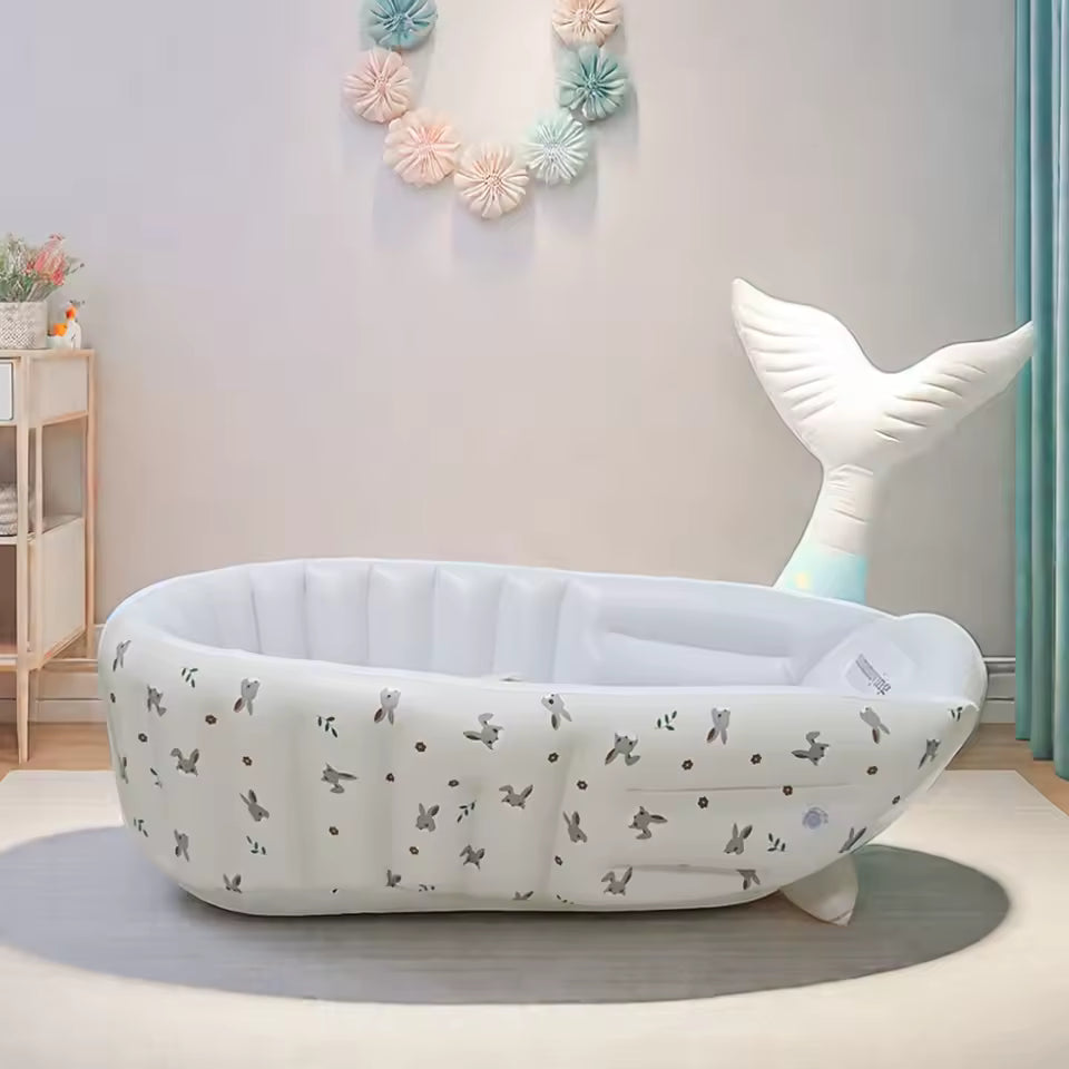 baignoir bebe gonflable lapin bain