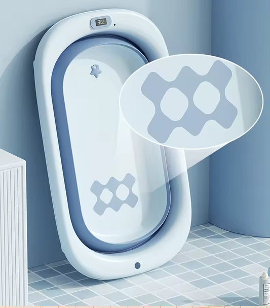 Baignoire bebe bleu plie