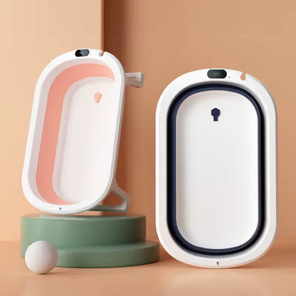 baignoire bébé bleu rose