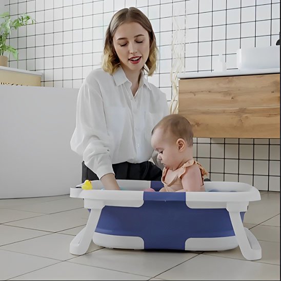 Baignoire bébé ergonomique | Sécurité - Mon Oasis Bébé