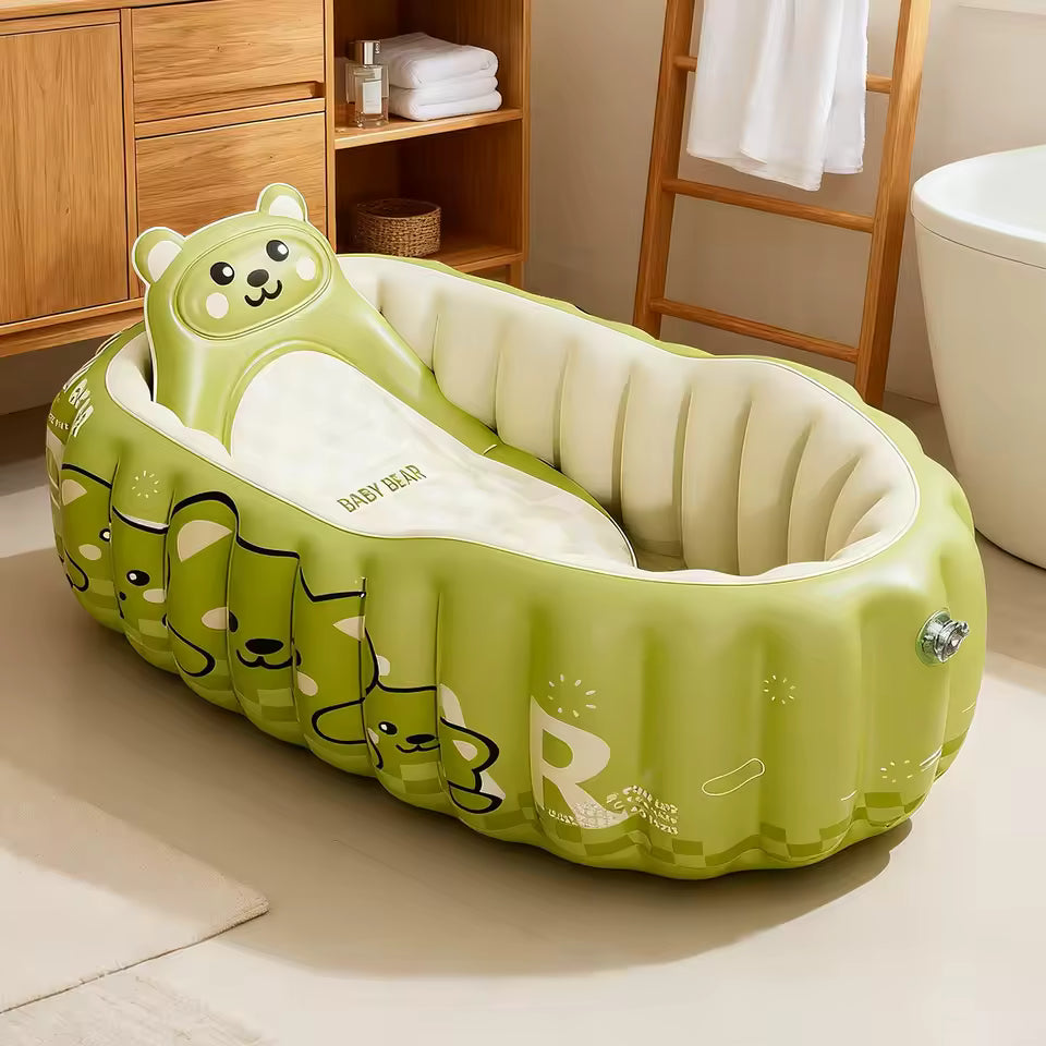 baignoire bebe gonflable avec coussin 