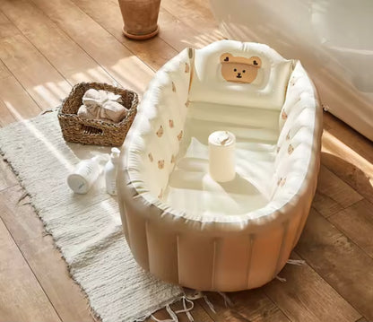baignoire bebe gonflable oursons