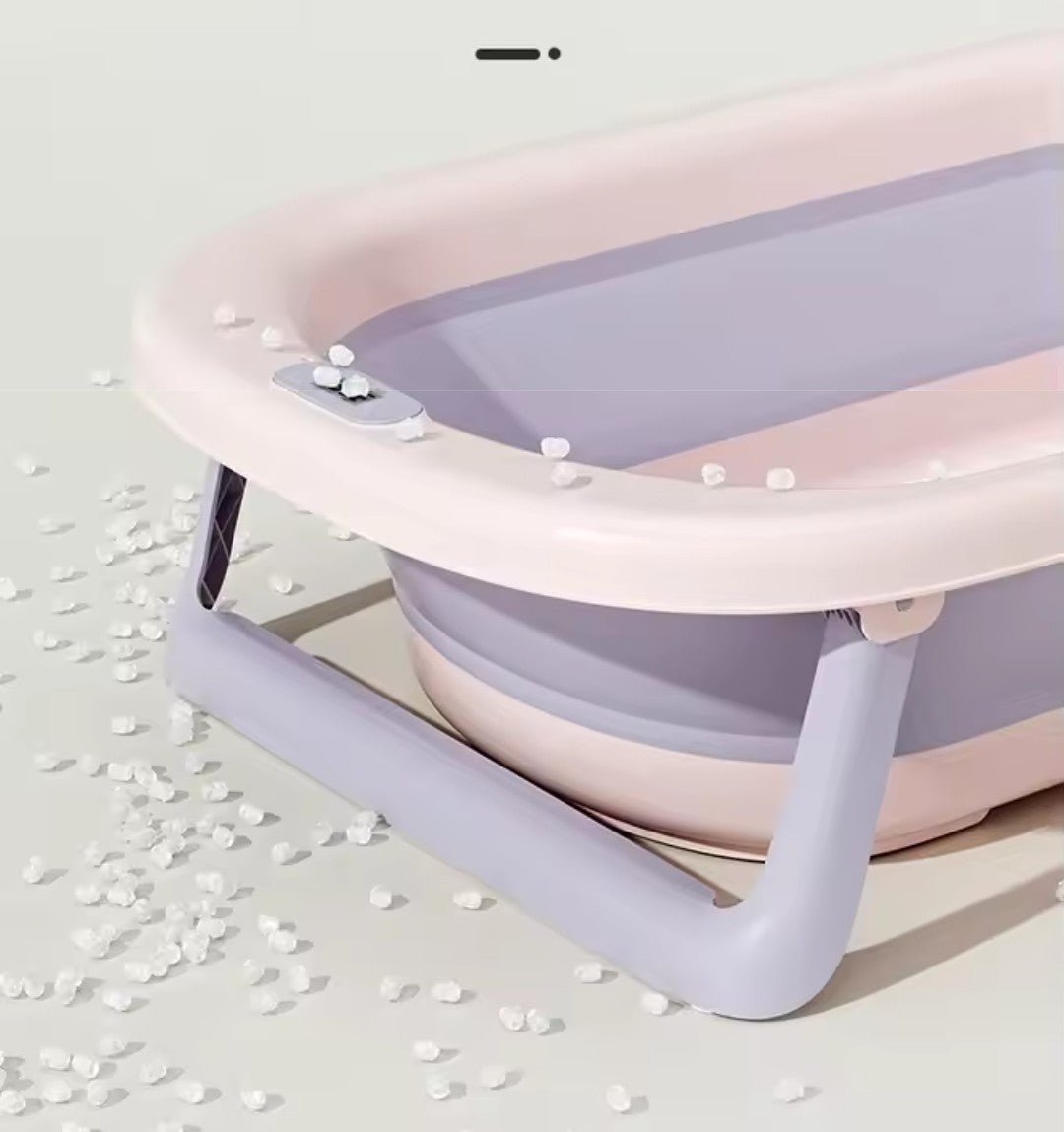 Baignoire bebe | Pliable avec indicateur de température - Mon Oasis Bébé