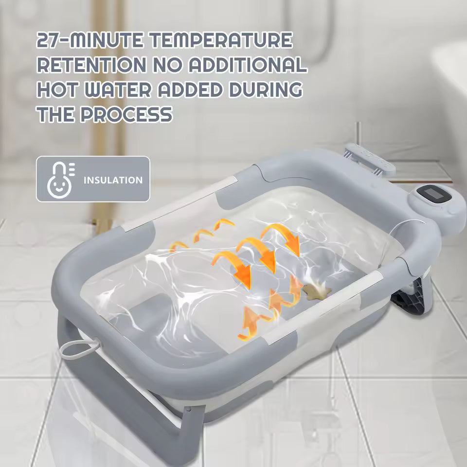 Baignoire bébé | Pliable avec capteur de température
