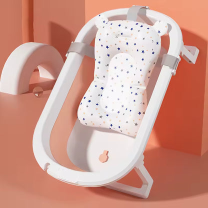 baignoire bébé rose coussin