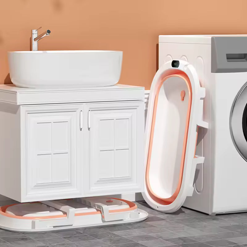 baignoire bébé rose rangée