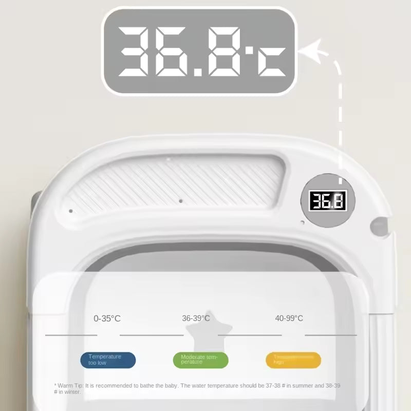 baignoire bebe thermomètre 