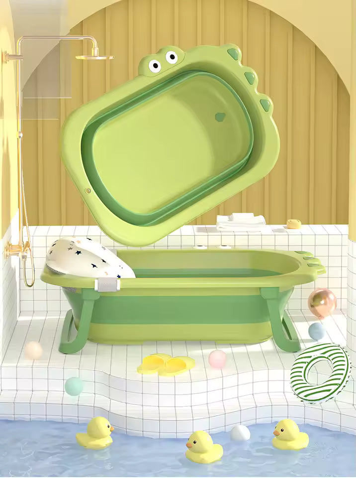 baignoire bebe vert coussin 