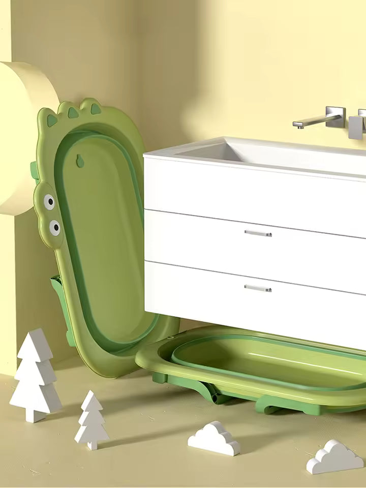 baignoire bebe vert rangée 