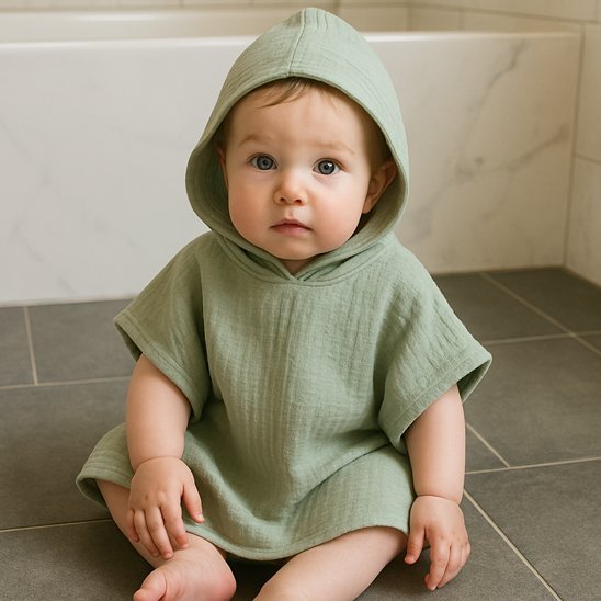 Cape de bain bébé | Ultra - douce - Mon Oasis Bébé