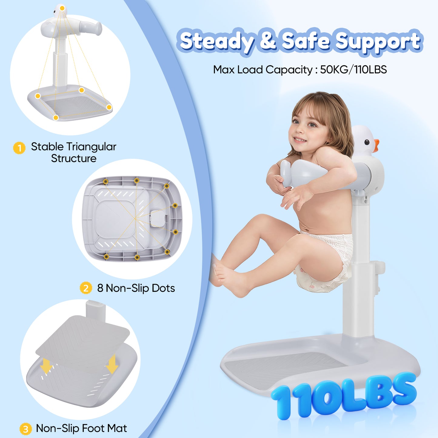 Support bain bébé | Sécuri-Baby ajustable