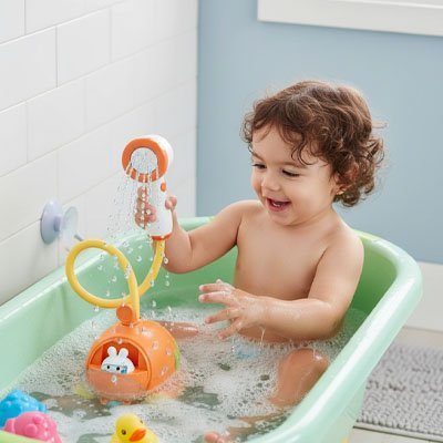 Jouet baignoire bebe | LudiBain Coloré - Mon Oasis Bébé