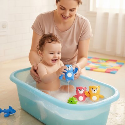 Jouet de bain pour bebe | Éducatif Coloré - Mon Oasis Bébé