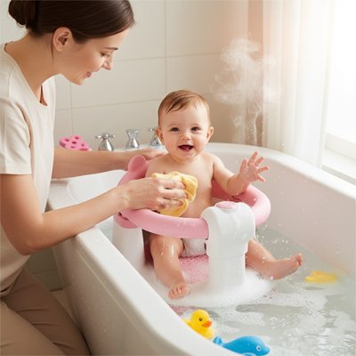 Siège de bain bébé | Ergonomique Antidérapant - Mon Oasis Bébé