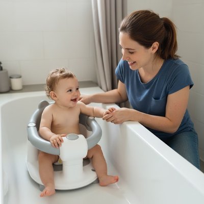 Siège de bain bébé | Ergonomique Antidérapant - Mon Oasis Bébé
