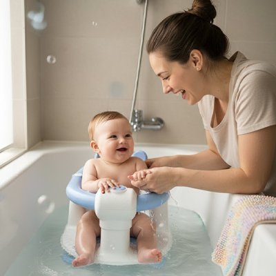 Siège de bain bébé | Ergonomique Antidérapant - Mon Oasis Bébé